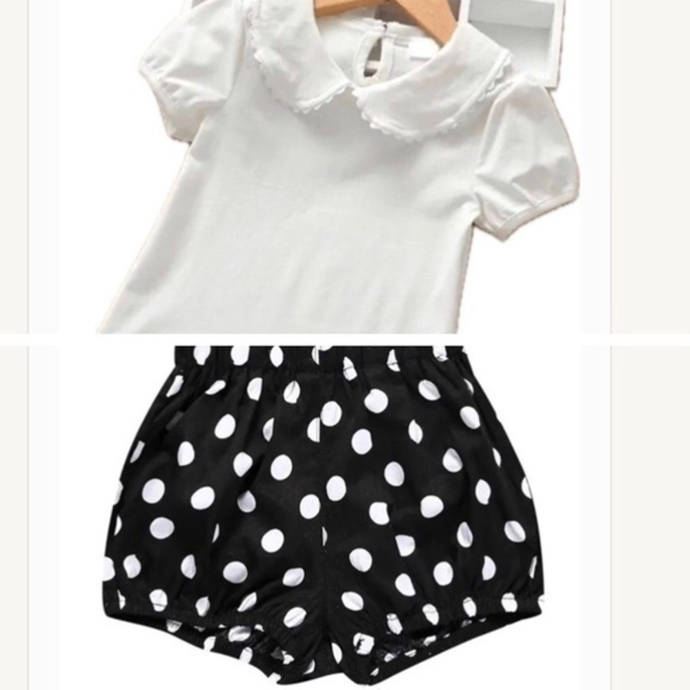 Lot of 2: New girl bloomer shorts, top 3T